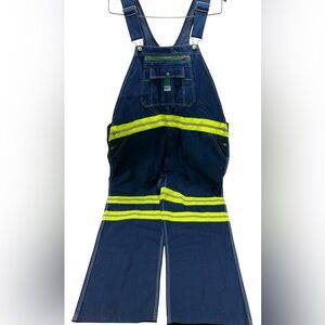 LIBERTY Denim Bib Overalls Men's 48x32 Blue Workwear Carpenter Utility